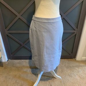 J Crew | gingham pencil skirt, sz 6